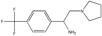 2-(pyrrolidin-1-yl)-1-[4-(trifluoromethyl)phenyl]ethan-1-amine Struktur