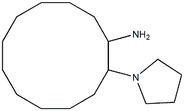 2-(pyrrolidin-1-yl)cyclododecan-1-amine Struktur