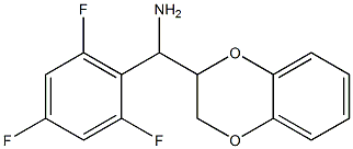 2,3-dihydro-1,4-benzodioxin-2-yl(2,4,6-trifluorophenyl)methanamine Struktur