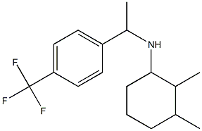 2,3-dimethyl-N-{1-[4-(trifluoromethyl)phenyl]ethyl}cyclohexan-1-amine Struktur