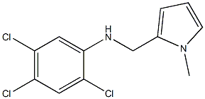 2,4,5-trichloro-N-[(1-methyl-1H-pyrrol-2-yl)methyl]aniline Struktur