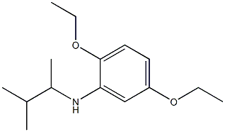 2,5-diethoxy-N-(3-methylbutan-2-yl)aniline Struktur