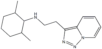 2,6-dimethyl-N-(2-{[1,2,4]triazolo[3,4-a]pyridin-3-yl}ethyl)cyclohexan-1-amine Struktur