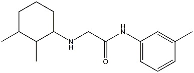 2-[(2,3-dimethylcyclohexyl)amino]-N-(3-methylphenyl)acetamide Struktur