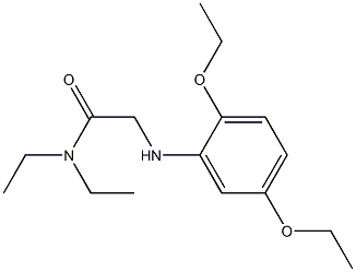 2-[(2,5-diethoxyphenyl)amino]-N,N-diethylacetamide Struktur