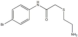 2-[(2-aminoethyl)thio]-N-(4-bromophenyl)acetamide Struktur