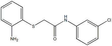 2-[(2-aminophenyl)thio]-N-(3-chlorophenyl)acetamide Struktur