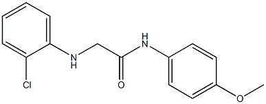 2-[(2-chlorophenyl)amino]-N-(4-methoxyphenyl)acetamide Struktur