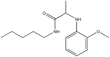 2-[(2-methoxyphenyl)amino]-N-pentylpropanamide Struktur