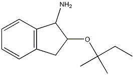 2-[(2-methylbutan-2-yl)oxy]-2,3-dihydro-1H-inden-1-amine Struktur