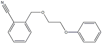 2-[(2-phenoxyethoxy)methyl]benzonitrile Struktur