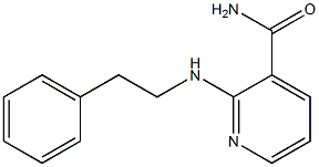 2-[(2-phenylethyl)amino]pyridine-3-carboxamide Struktur