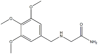 2-[(3,4,5-trimethoxybenzyl)amino]acetamide Struktur