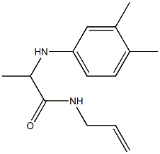 2-[(3,4-dimethylphenyl)amino]-N-(prop-2-en-1-yl)propanamide Struktur