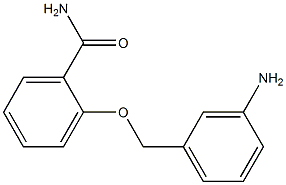 2-[(3-aminophenyl)methoxy]benzamide Struktur