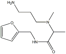 2-[(3-aminopropyl)(methyl)amino]-N-(furan-2-ylmethyl)propanamide Struktur