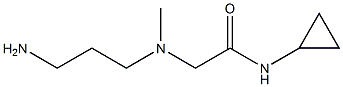 2-[(3-aminopropyl)(methyl)amino]-N-cyclopropylacetamide Struktur