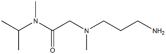 2-[(3-aminopropyl)(methyl)amino]-N-methyl-N-(propan-2-yl)acetamide Struktur