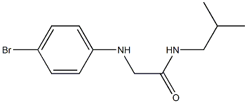 2-[(4-bromophenyl)amino]-N-(2-methylpropyl)acetamide Struktur