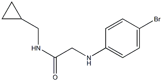 2-[(4-bromophenyl)amino]-N-(cyclopropylmethyl)acetamide Struktur