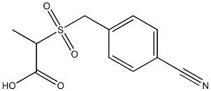 2-[(4-cyanobenzyl)sulfonyl]propanoic acid Struktur