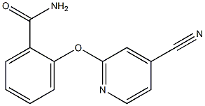 2-[(4-cyanopyridin-2-yl)oxy]benzamide Struktur