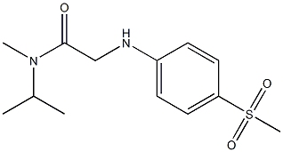 2-[(4-methanesulfonylphenyl)amino]-N-methyl-N-(propan-2-yl)acetamide Struktur