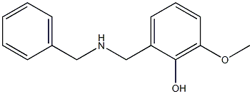 2-[(benzylamino)methyl]-6-methoxyphenol Struktur