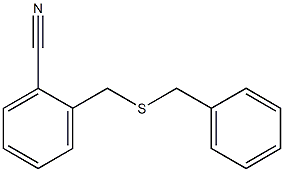 2-[(benzylsulfanyl)methyl]benzonitrile Struktur