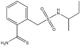 2-[(butan-2-ylsulfamoyl)methyl]benzene-1-carbothioamide Struktur