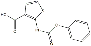 2-[(phenoxycarbonyl)amino]thiophene-3-carboxylic acid Struktur