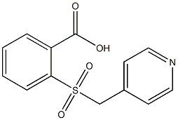 2-[(pyridin-4-ylmethyl)sulfonyl]benzoic acid Struktur