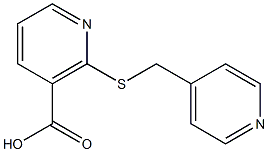 2-[(pyridin-4-ylmethyl)thio]nicotinic acid Struktur