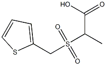 2-[(thien-2-ylmethyl)sulfonyl]propanoic acid Struktur