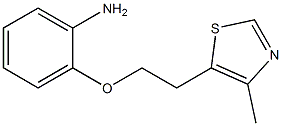 2-[2-(4-methyl-1,3-thiazol-5-yl)ethoxy]aniline Struktur