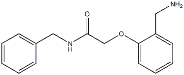 2-[2-(aminomethyl)phenoxy]-N-benzylacetamide Struktur