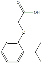 2-[2-(propan-2-yl)phenoxy]acetic acid Struktur