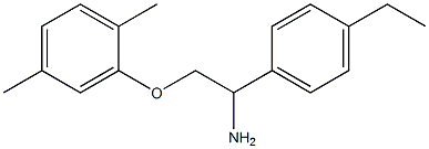 2-[2-amino-2-(4-ethylphenyl)ethoxy]-1,4-dimethylbenzene Struktur