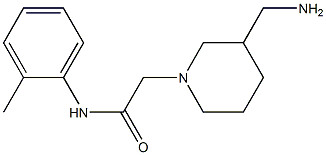 2-[3-(aminomethyl)piperidin-1-yl]-N-(2-methylphenyl)acetamide Struktur