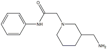 2-[3-(aminomethyl)piperidin-1-yl]-N-phenylacetamide Struktur