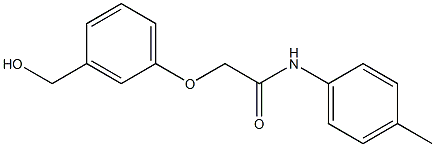 2-[3-(hydroxymethyl)phenoxy]-N-(4-methylphenyl)acetamide Struktur