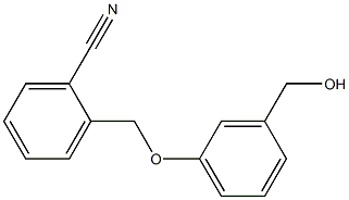 2-[3-(hydroxymethyl)phenoxymethyl]benzonitrile Struktur