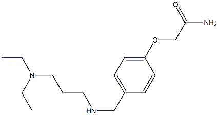 2-[4-({[3-(diethylamino)propyl]amino}methyl)phenoxy]acetamide Struktur