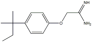 2-[4-(1,1-dimethylpropyl)phenoxy]ethanimidamide Struktur