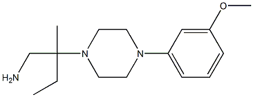 2-[4-(3-methoxyphenyl)piperazin-1-yl]-2-methylbutan-1-amine Struktur