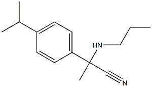 2-[4-(propan-2-yl)phenyl]-2-(propylamino)propanenitrile Struktur