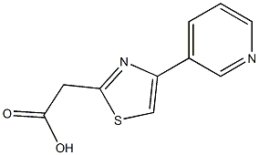 2-[4-(pyridin-3-yl)-1,3-thiazol-2-yl]acetic acid Struktur