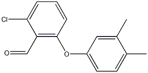 2-chloro-6-(3,4-dimethylphenoxy)benzaldehyde Structure