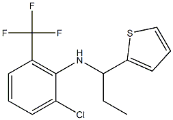 2-chloro-N-[1-(thiophen-2-yl)propyl]-6-(trifluoromethyl)aniline Struktur