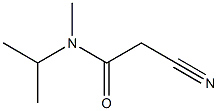 2-cyano-N-isopropyl-N-methylacetamide Struktur